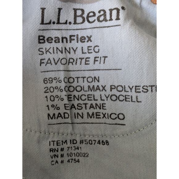LL Bean Pull On Jeans Womens 18 Skinny Leg Favorite BeanFlex Stretch Denim - Picture 10 of 12